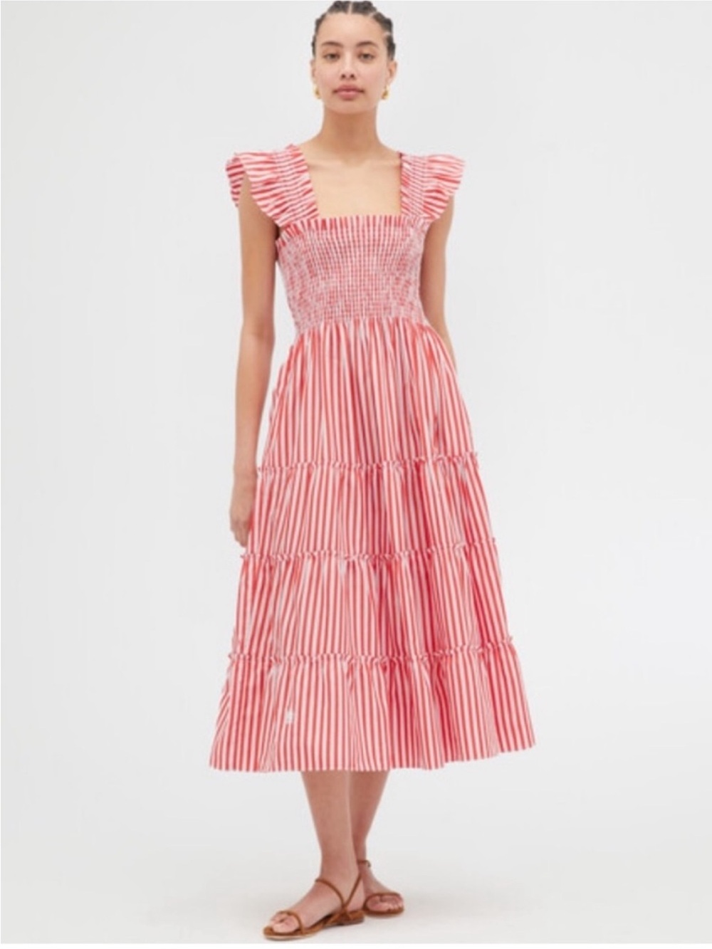 Like New Hill House Ellie Nap dress. Red Stripe. XS. EUC - Picture 2 of 6